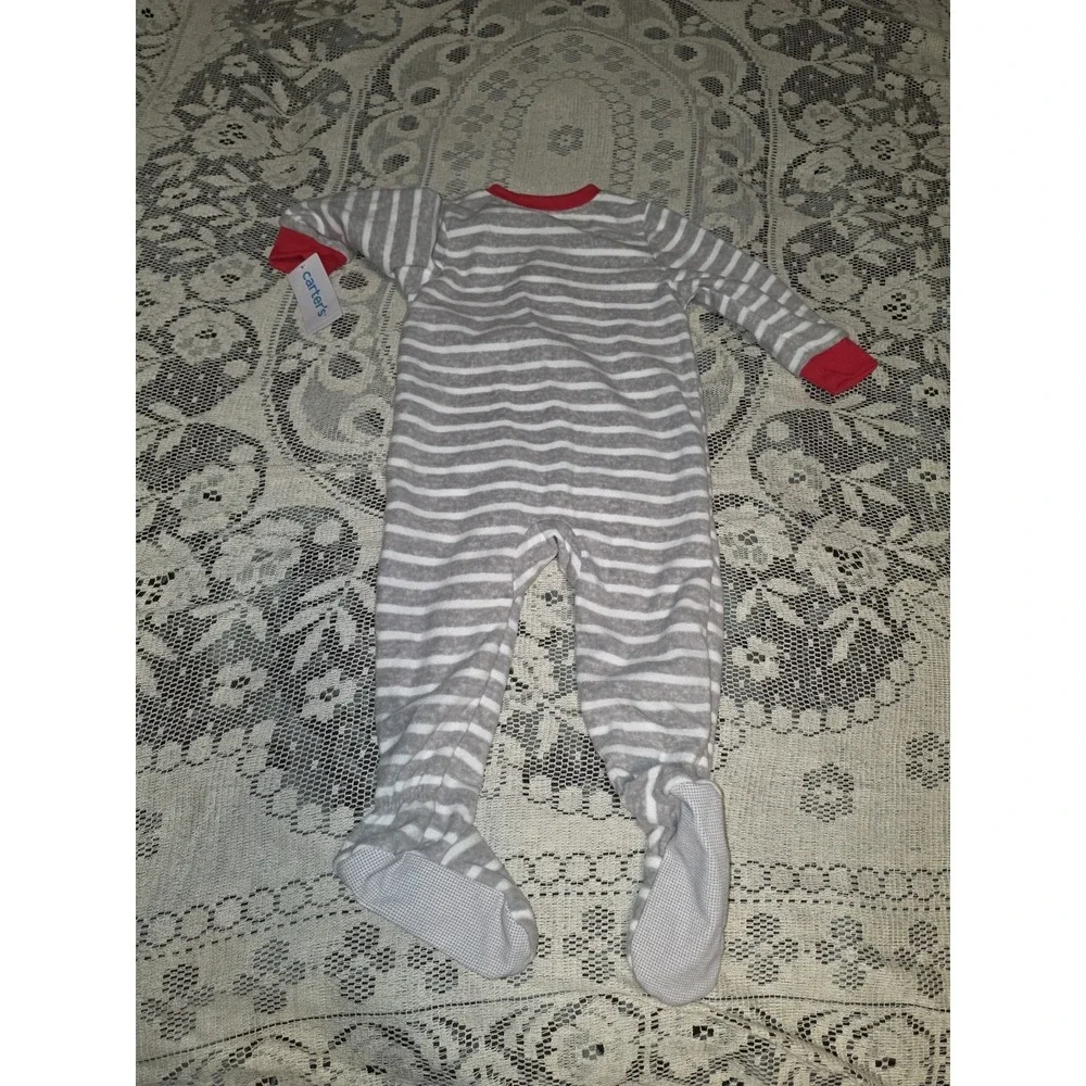 Carter's 12M Baby 1-Piece Mickey Mouse Fleece Footie Pajamas